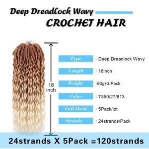 Dreadlock crochet extensions